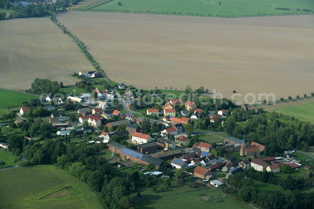 Rödgen from above - Village Roedgen in the state Saxony