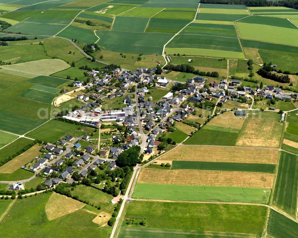 Aerial image Reich - Village core in Reich in the state Rhineland-Palatinate