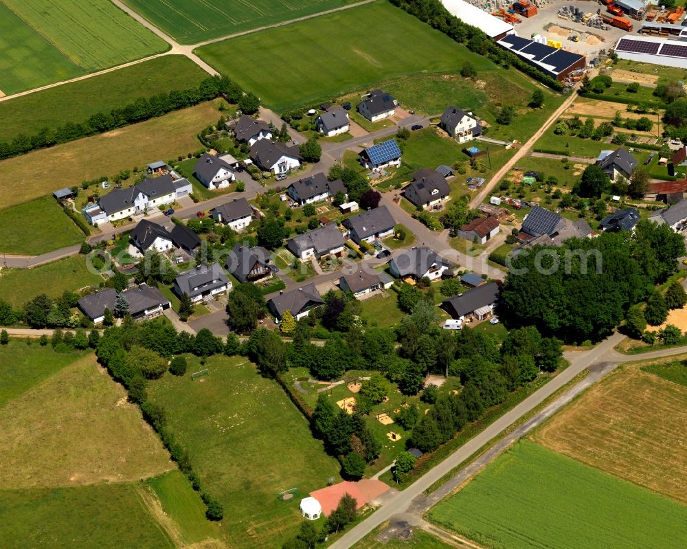 Reich from above - Village core in Reich in the state Rhineland-Palatinate