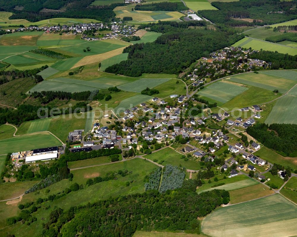 Aerial image Schauren - Village core in Schauren in the state Rhineland-Palatinate