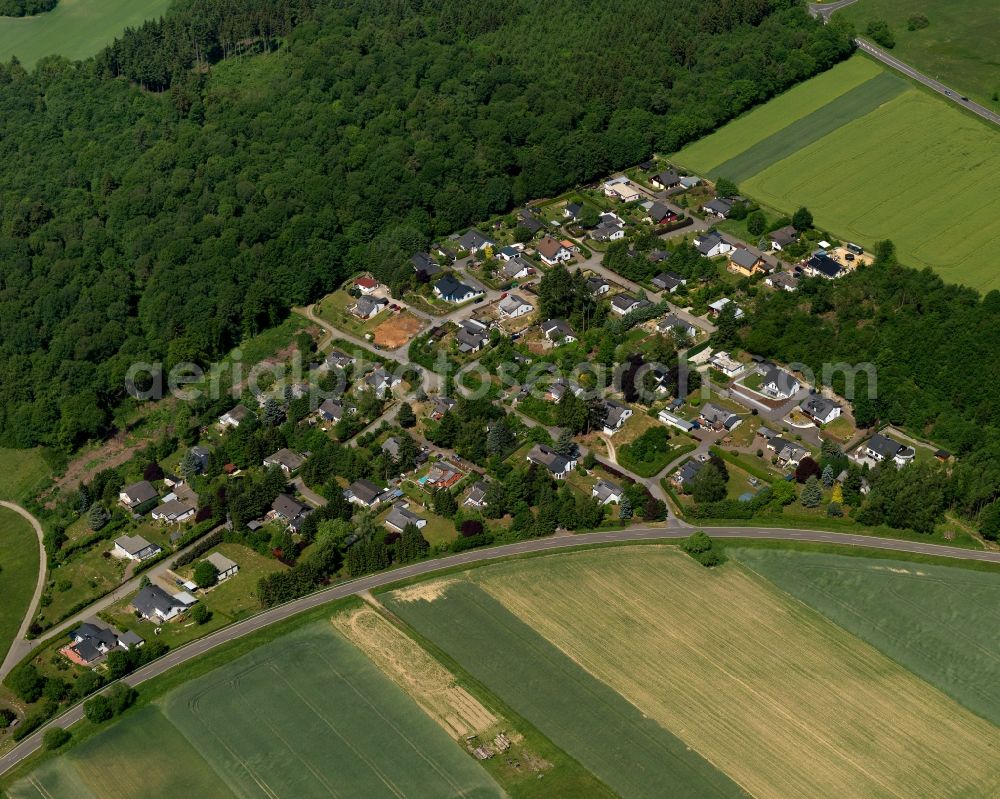 Schauren from above - Village core in Schauren in the state Rhineland-Palatinate