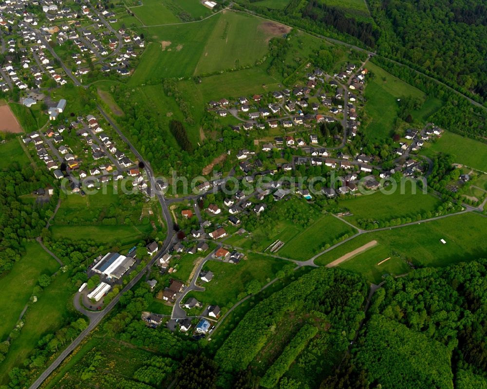 Aerial image Streithausen - Village core in Streithausen in the state Rhineland-Palatinate