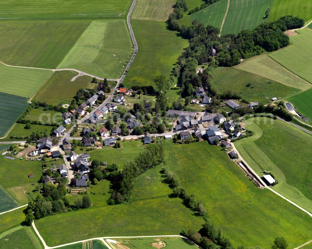 Aerial image Todenroth - Village core in Todenroth in the state Rhineland-Palatinate