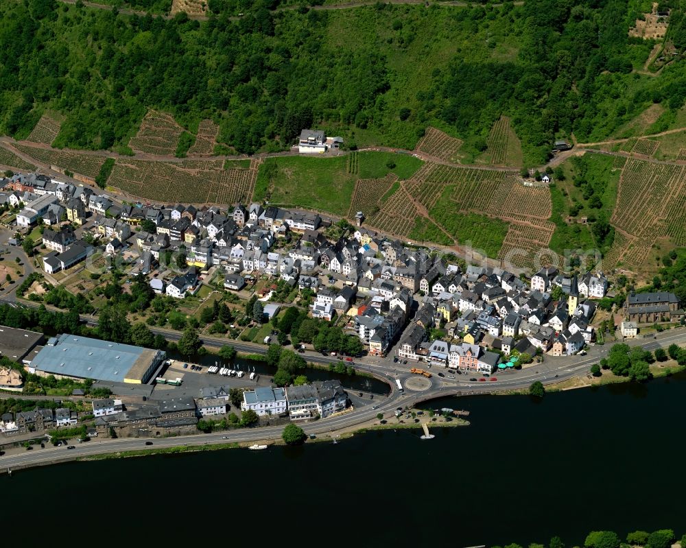 Aerial image Alf - Village core of in Alf in the state Rhineland-Palatinate