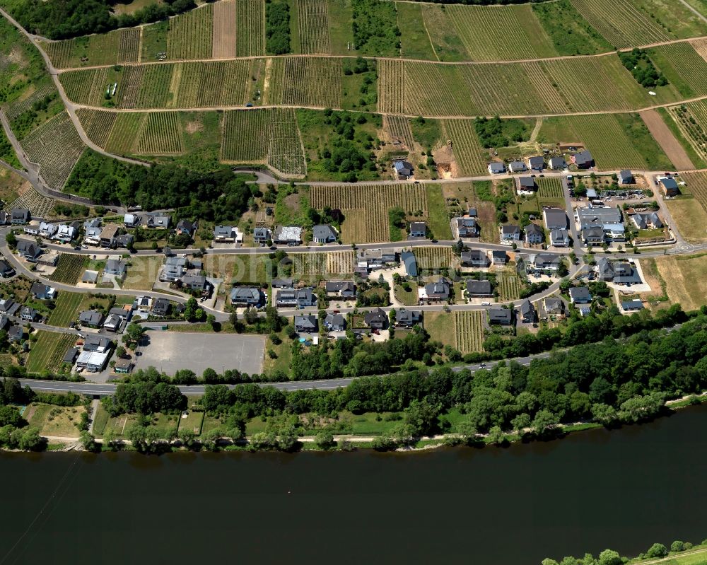 Briedel from the bird's eye view: Village core of in Briedel in the state Rhineland-Palatinate