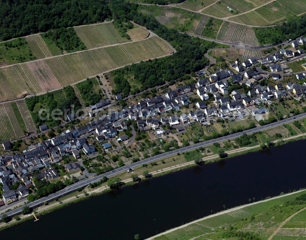 Aerial image Briedel - Village core of in Briedel in the state Rhineland-Palatinate