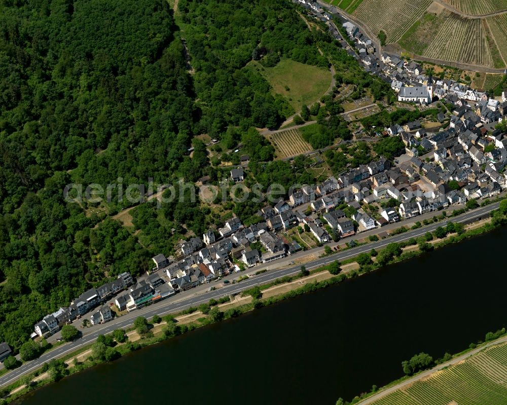 Aerial image Briedel - Village core of in Briedel in the state Rhineland-Palatinate