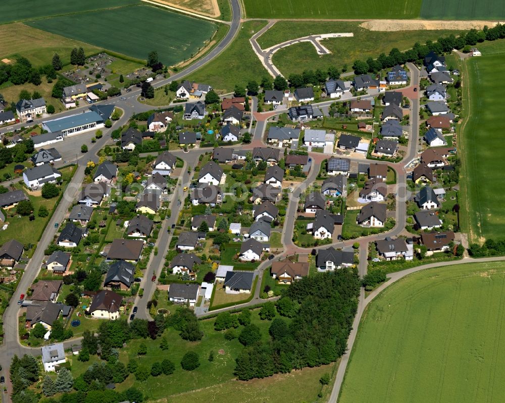 Aerial image Wahlbach - Village core in Wahlbach in the state Rhineland-Palatinate