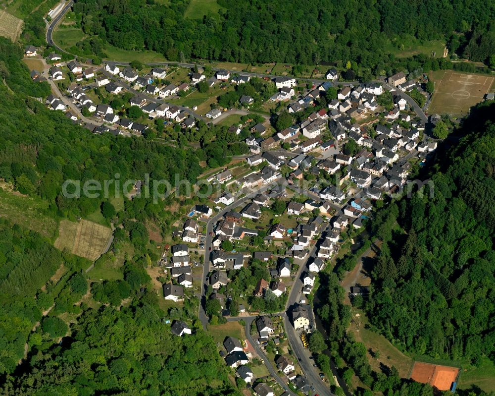 Weinähr from above - Village core in Weinaehr in the state Rhineland-Palatinate