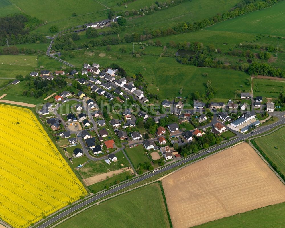 Winkelbach from the bird's eye view: Village core in Winkelbach in the state Rhineland-Palatinate