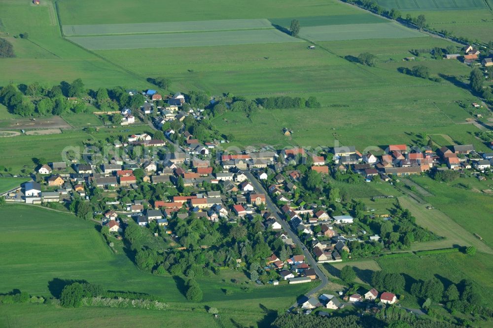 Aerial photograph Zehlendorf, Oranienburg - Village core in Zehlendorf, Oranienburg in the state Brandenburg