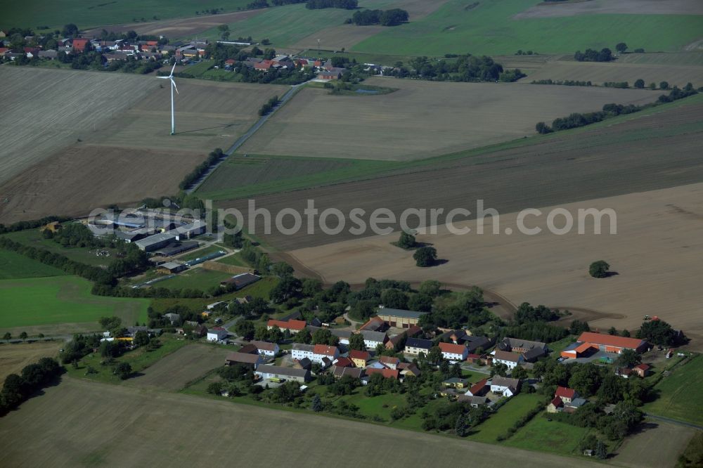 Zixdorf from above - Village core in Zixdorf in the state Brandenburg