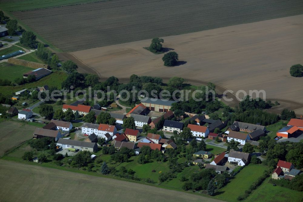 Aerial photograph Zixdorf - Village core in Zixdorf in the state Brandenburg