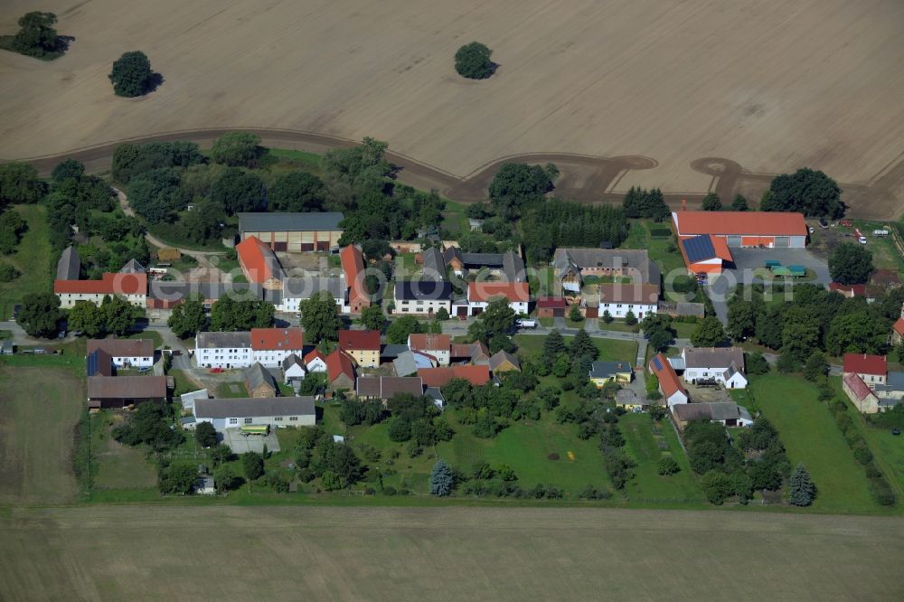 Aerial image Zixdorf - Village core in Zixdorf in the state Brandenburg