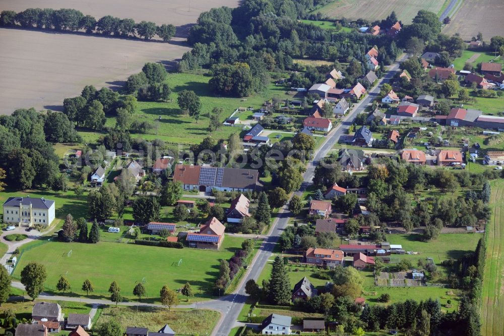 Aerial photograph Brahlstorf - Village center at Brahlstorf in Mecklenburg-Western Pomerania