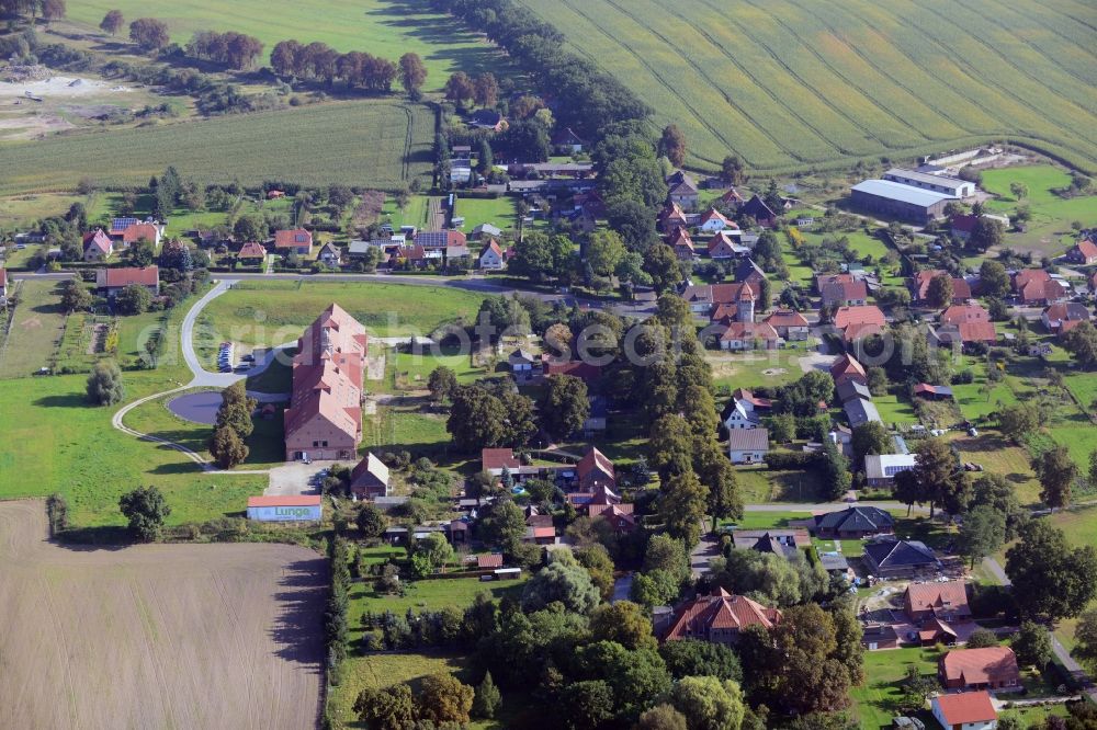 Aerial image Brahlstorf - Village center at Brahlstorf in Mecklenburg-Western Pomerania