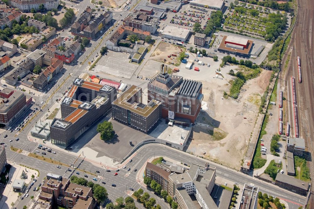 Aerial photograph Dortmund - View of the Dortmunder U in Dortmund in the state North Rhine-Westphalia