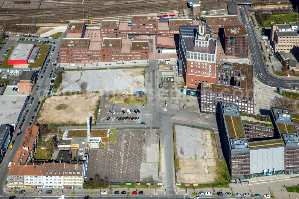 Aerial image Dortmund - View of the Dortmunder U in Dortmund in the state North Rhine-Westphalia