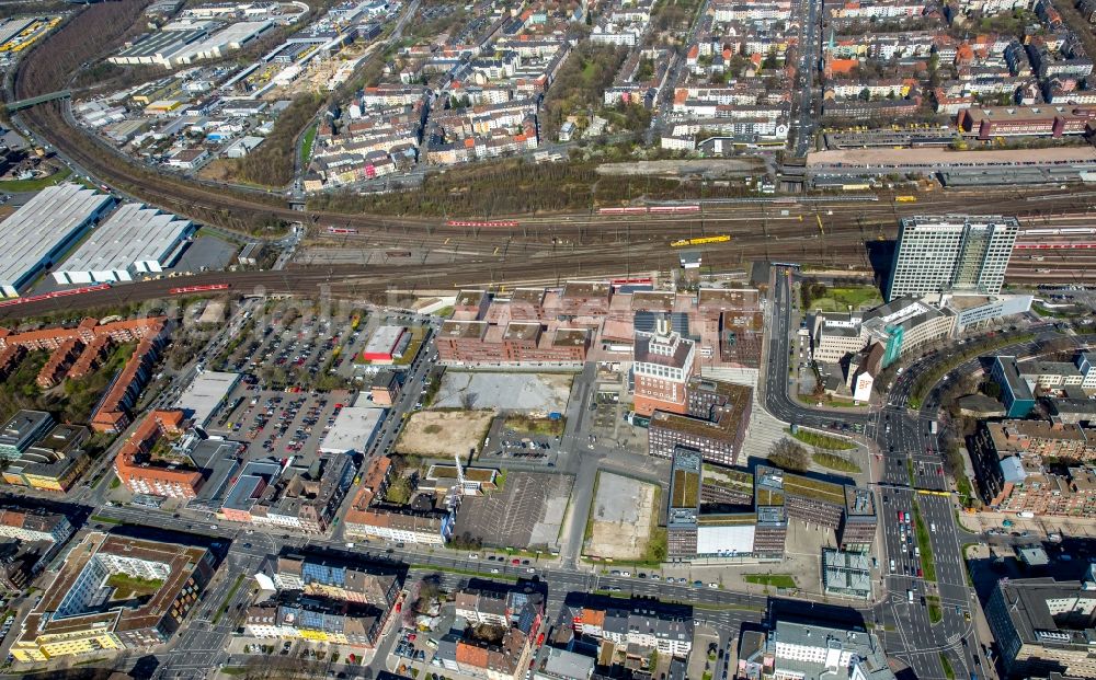 Aerial photograph Dortmund - View of the Dortmunder U in Dortmund in the state North Rhine-Westphalia