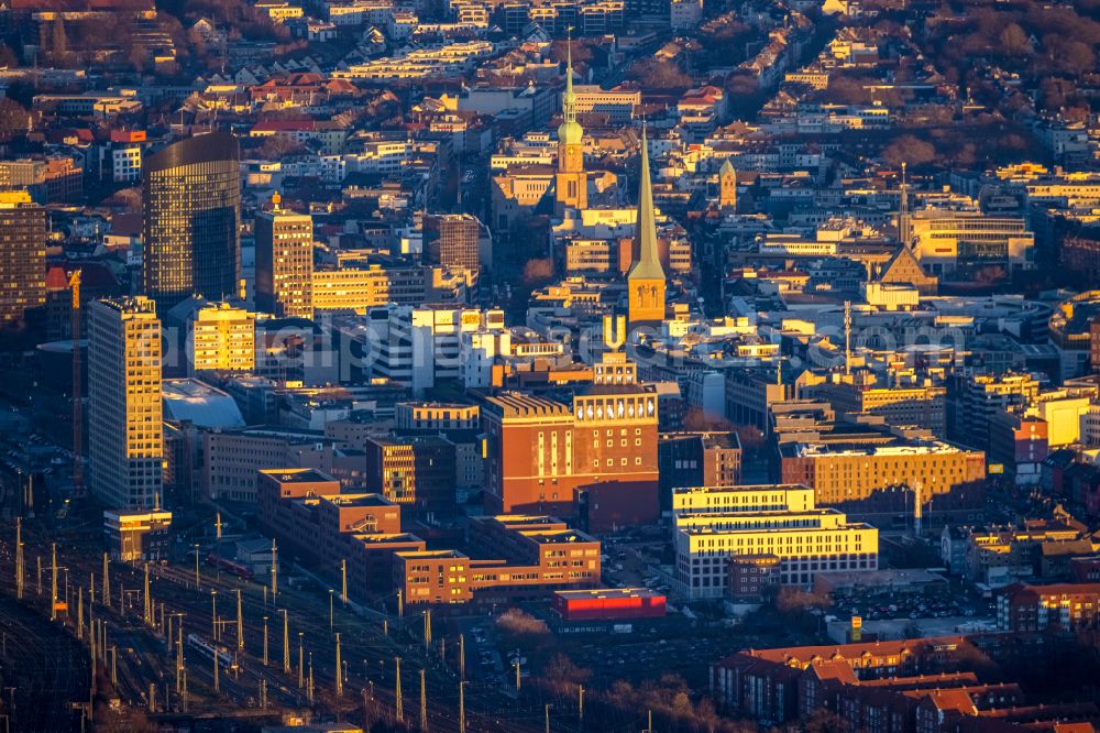 Dortmund from above - View of the Dortmunder U in Dortmund in the state North Rhine-Westphalia