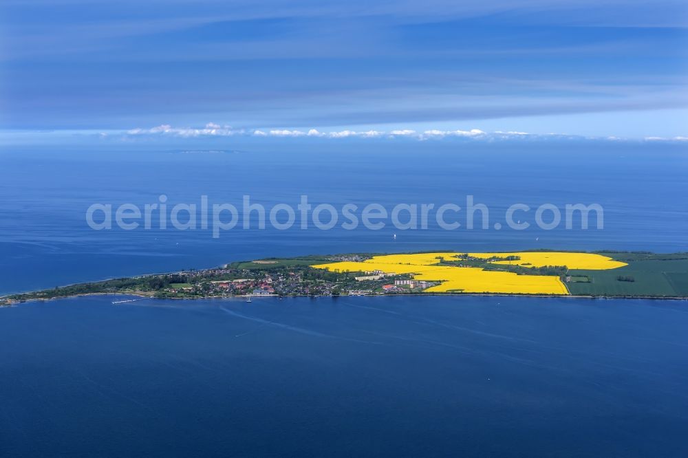 Dranske from above - Dranske on the island of Ruegen in the Baltic Sea in the state Mecklenburg - Western Pomerania