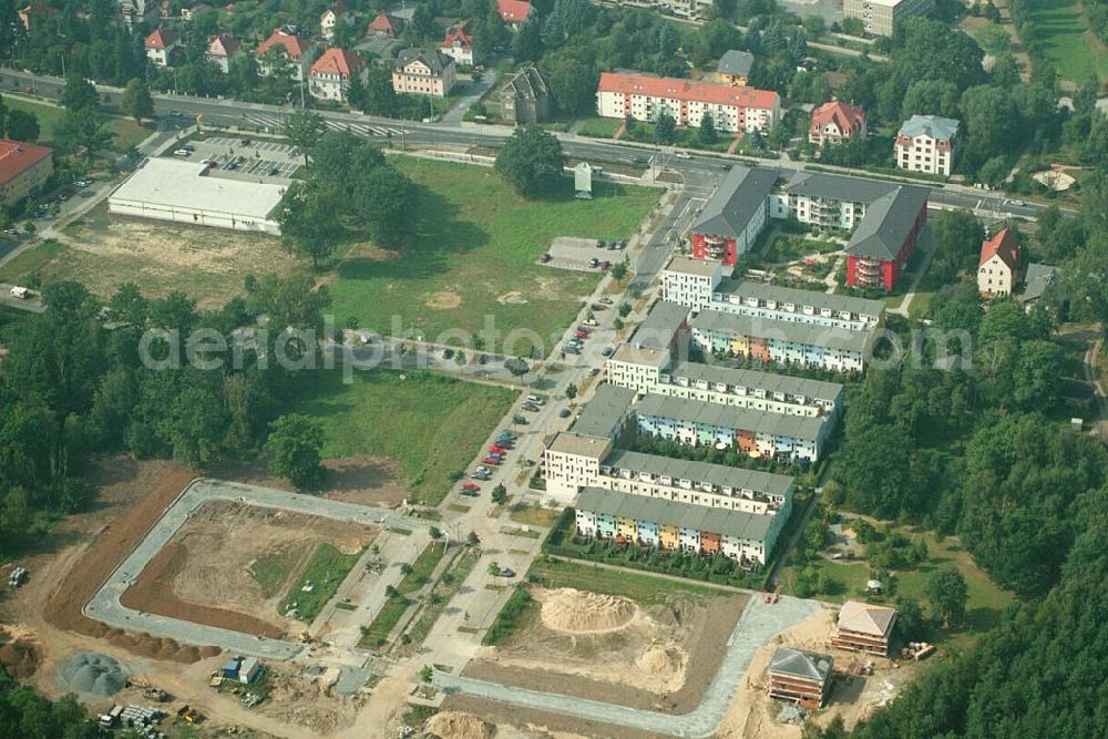 Aerial photograph Dresden ( Sachsen ) - 11.09.2005: Dresden Erweiterungsbaustelle am Wohnpark der HVB Immobilien AG an der Königsbrücker Landstraße östlich des Flughafens Dresden-Klotsche.