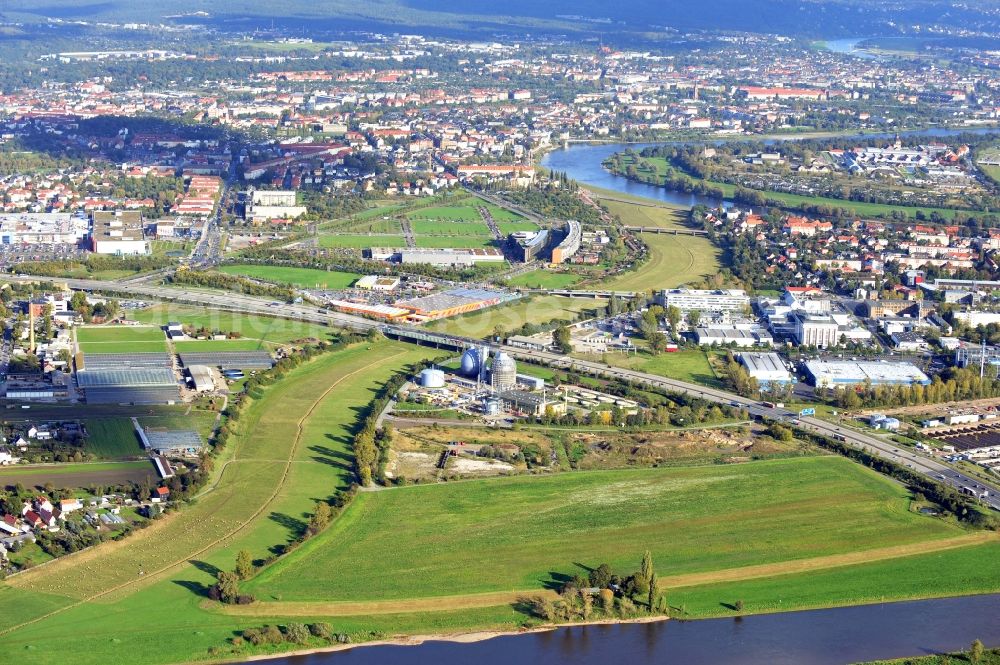 Aerial image Dresden - City view of Dresden in the state Saxony