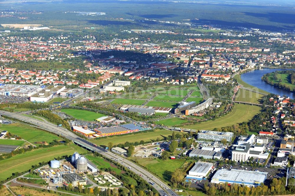 Dresden from above - City view of Dresden in the state Saxony