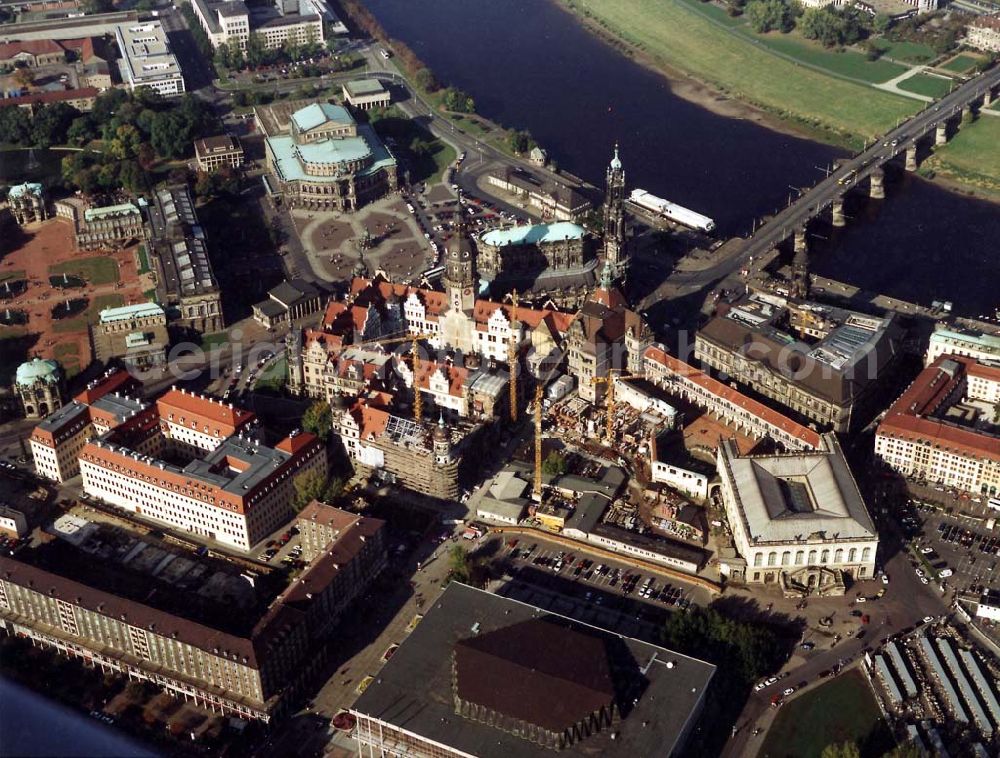 Aerial image Dresden - Dresdner Altstadt