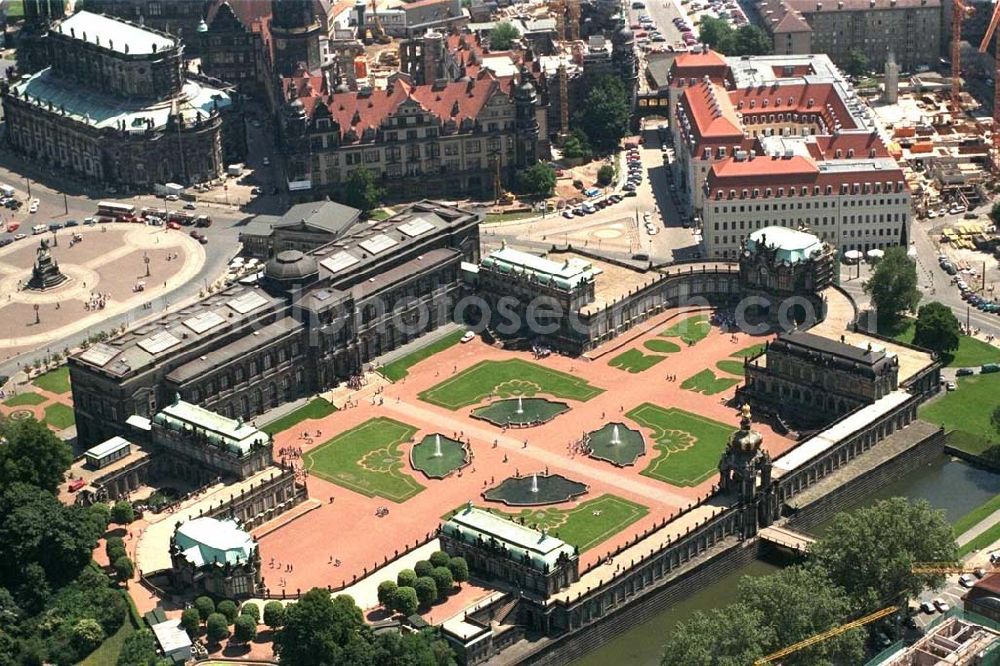 Dresden from above - Dresdner Zwinger