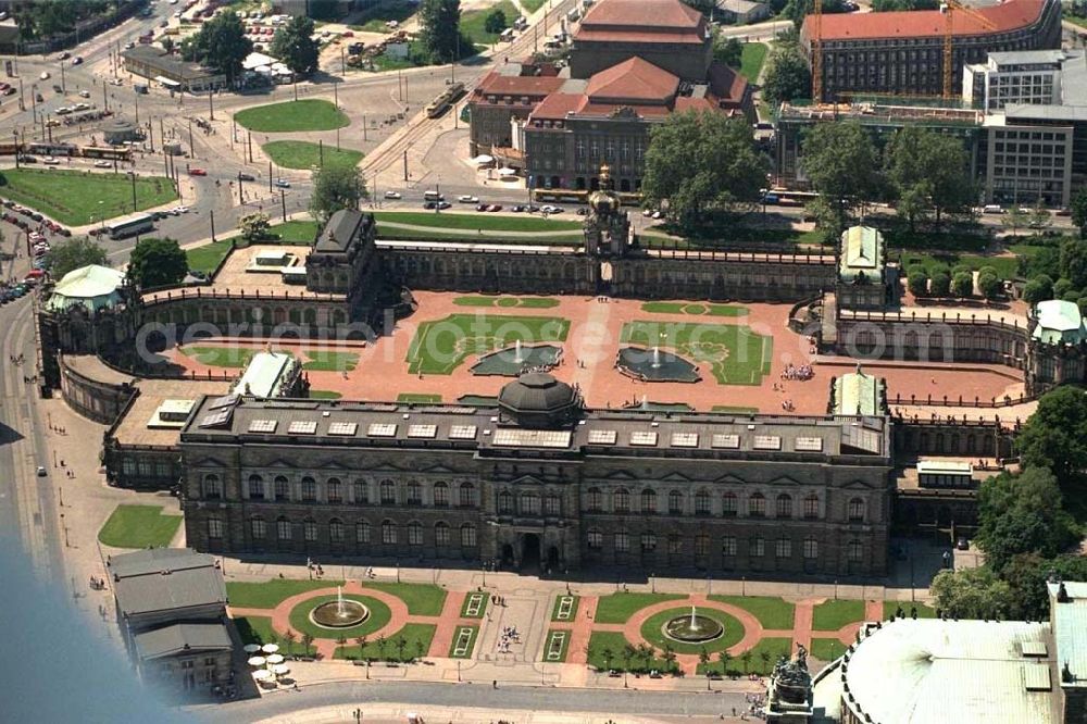 Dresden from above - Dresdner Zwinger