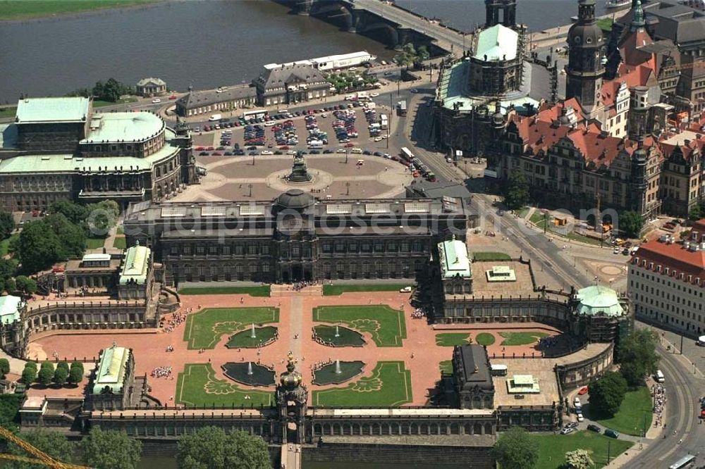 Dresden from the bird's eye view: Dresdner Zwinger