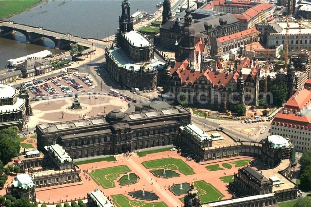 Dresden from above - Dresdner Zwinger