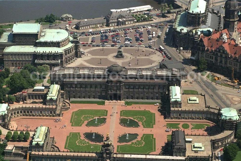 Dresden from above - Dresdner Zwinger