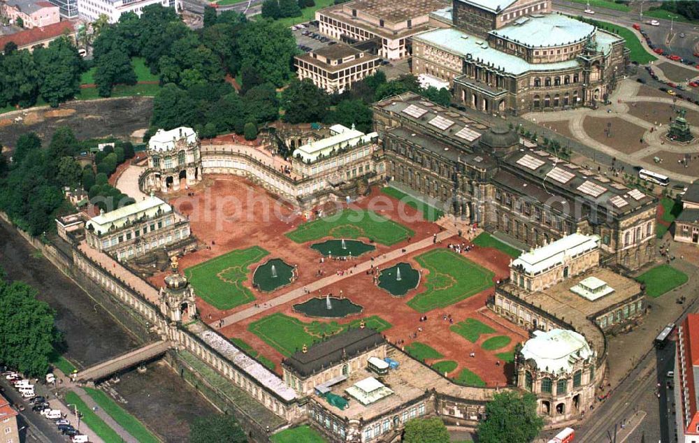 Dresden from above - Dresdner Zwinger