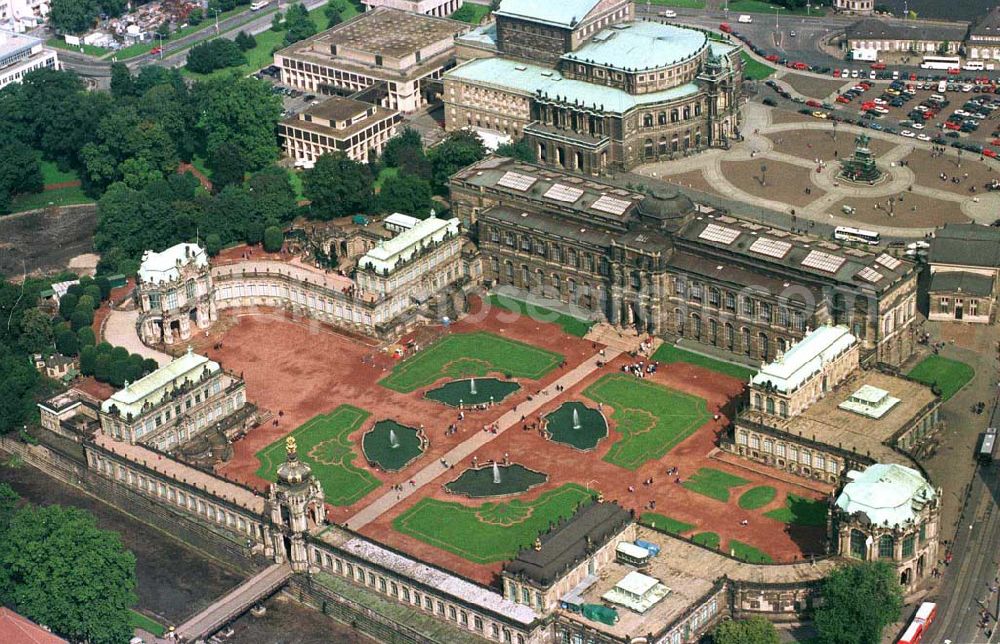 Dresden from the bird's eye view: Dresdner Zwinger