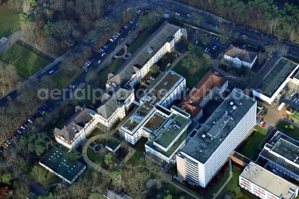 Berlin from the bird's eye view: View of the DRK Klinikum Koepenik in the district of Treptow-Koepenick in Berlin