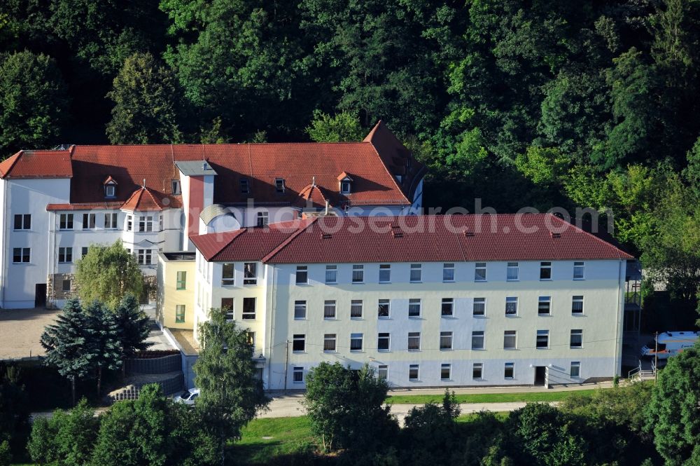 Laucha an der Unstrut from the bird's eye view: View of DRK - Deutsches Rotes Kreuz care centre Laucha in Saxony-Anhalt