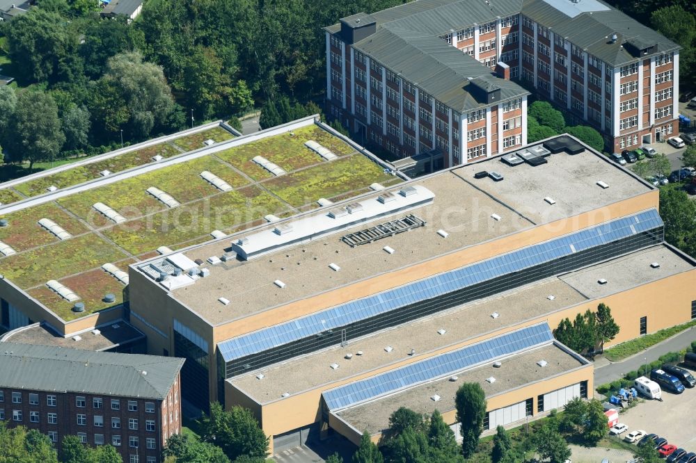 Aerial image Potsdam - Printing and publishing house of the Maerkischen Allgemeine at the Friedrich-Engels-Strasse in Potsdam