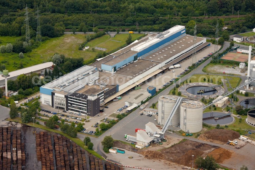 Hagen from above - View of the printery Druckzentrum Hagen in the state North Rhine-Westphalia