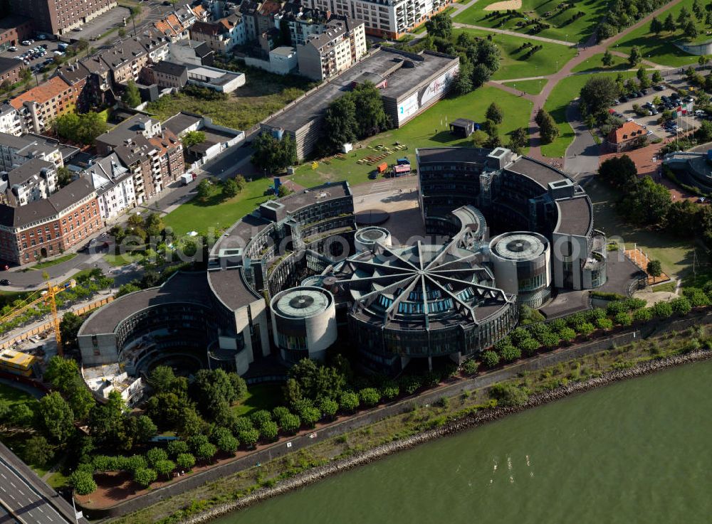 Düsseldorf from above - Duesseldorf Landtag residence of the Land government Northrhine Westphalia