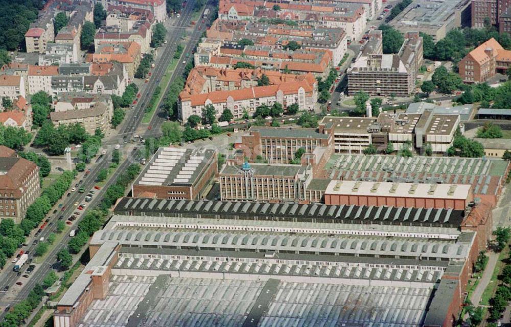 Berlin-Spandau from above - Dynamowerk / OSRAM in der Nonnendammallee in Berlin-Spandau