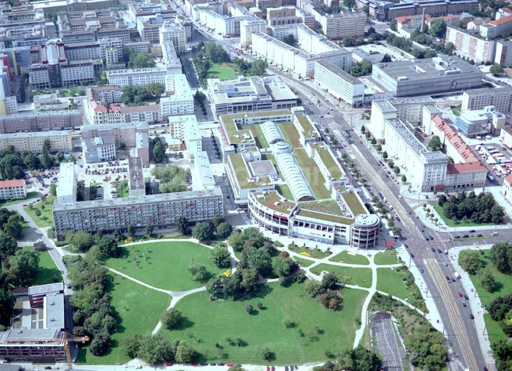 Magdeburg from above - 16.08.2002 ECE - Einkaufscenter in Magdeburg