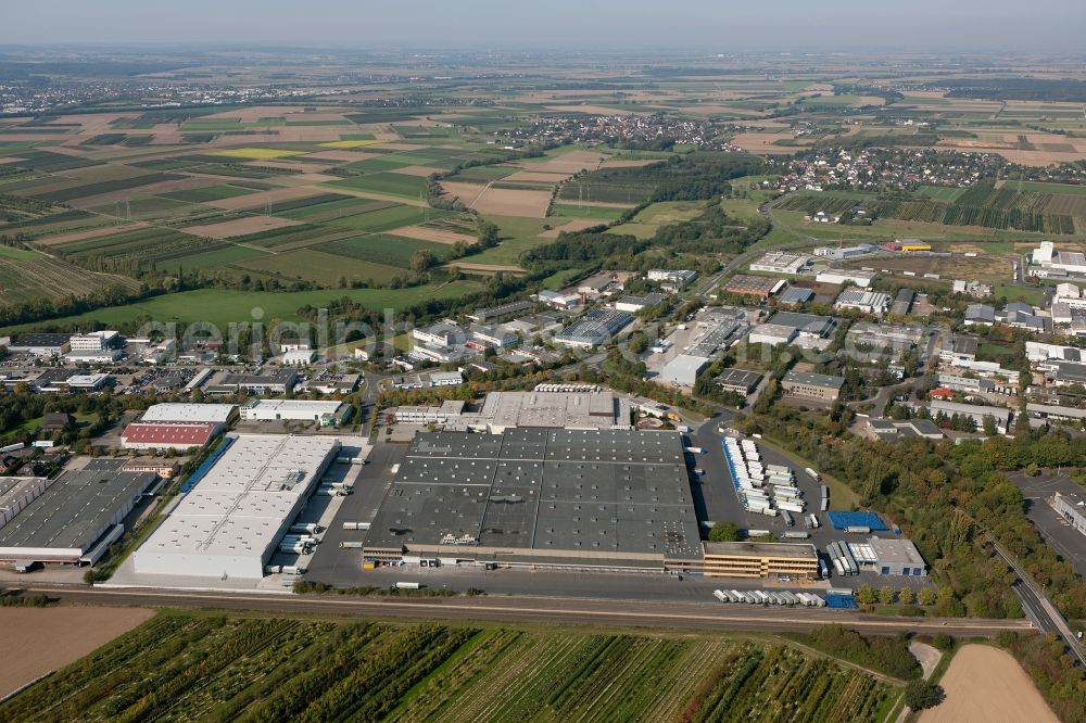 Aerial image Meckenheim - View of the EDEKA warehouse in Meckenheim in North Rhine-Westphalia. The camp pimarily serves as a logistics center