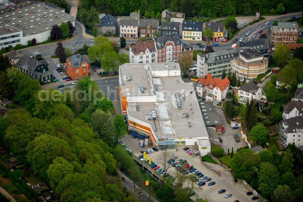 Ennepetal from the bird's eye view: Store of the Supermarket EDEKA Schloeder on Koelner Strasse in Ennepetal in the state of North Rhine-Westphalia