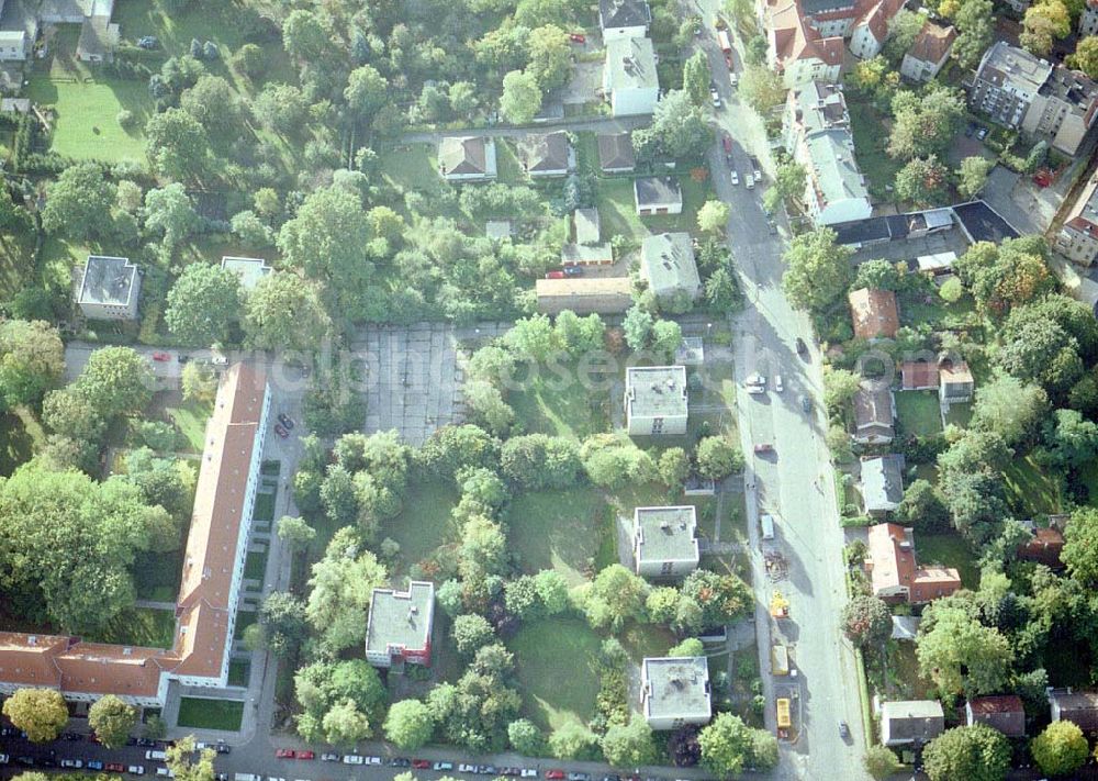 Aerial photograph Berlin - Pankow - Ehem. DDR-Botschaftsresidenzen an der Kuckhoffstraße in Berlin - Pankow.