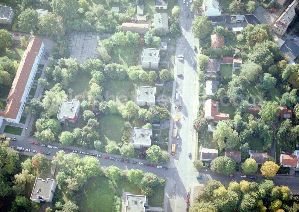 Aerial image Berlin - Pankow - Ehem. DDR-Botschaftsresidenzen an der Kuckhoffstraße in Berlin - Pankow.