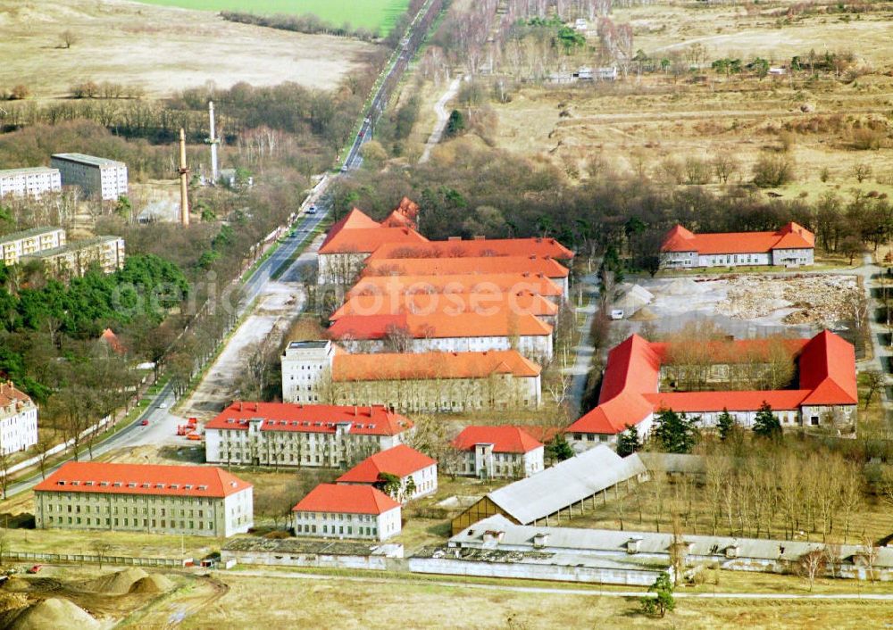 Aerial photograph Nauen - Ehem. GUS-Kaserne in Nauen.