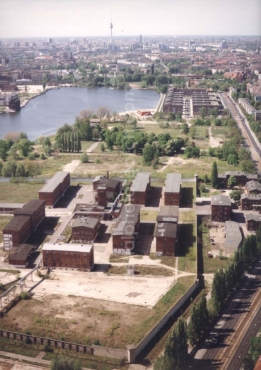 Aerial photograph Berlin - Lichtenberg - ehem. JVA Berlin - Rummelsburg in Berlin-Lichtenberg.