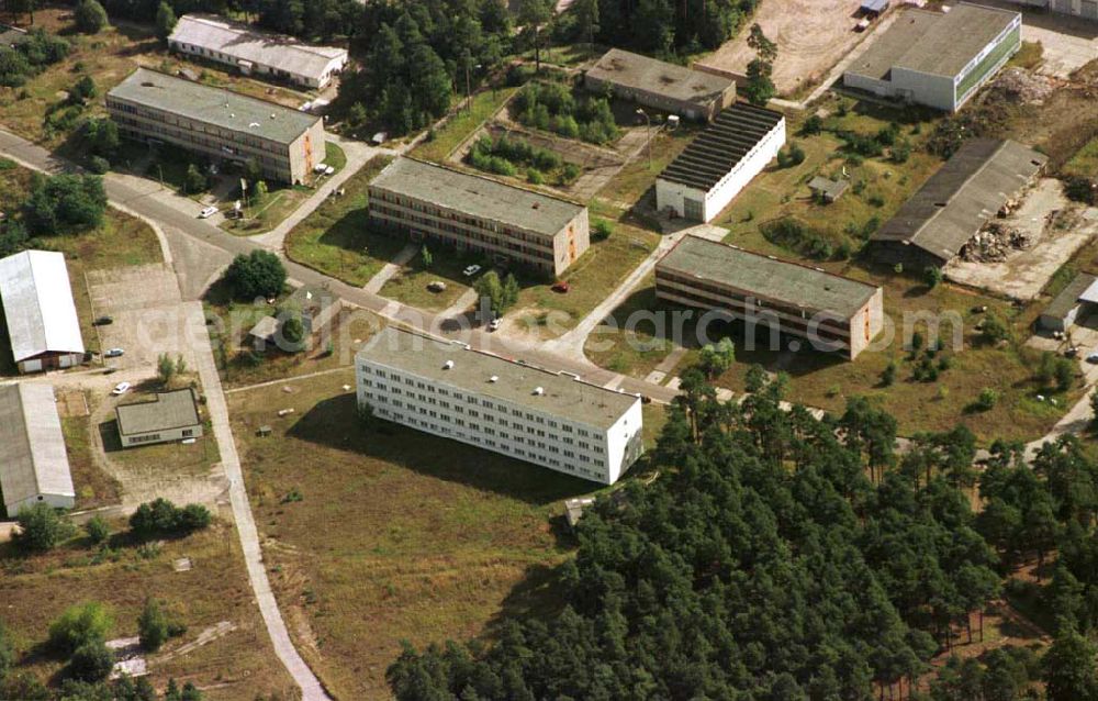 Prenden from the bird's eye view: ehem. NVA-Bunkeranlage Prenden